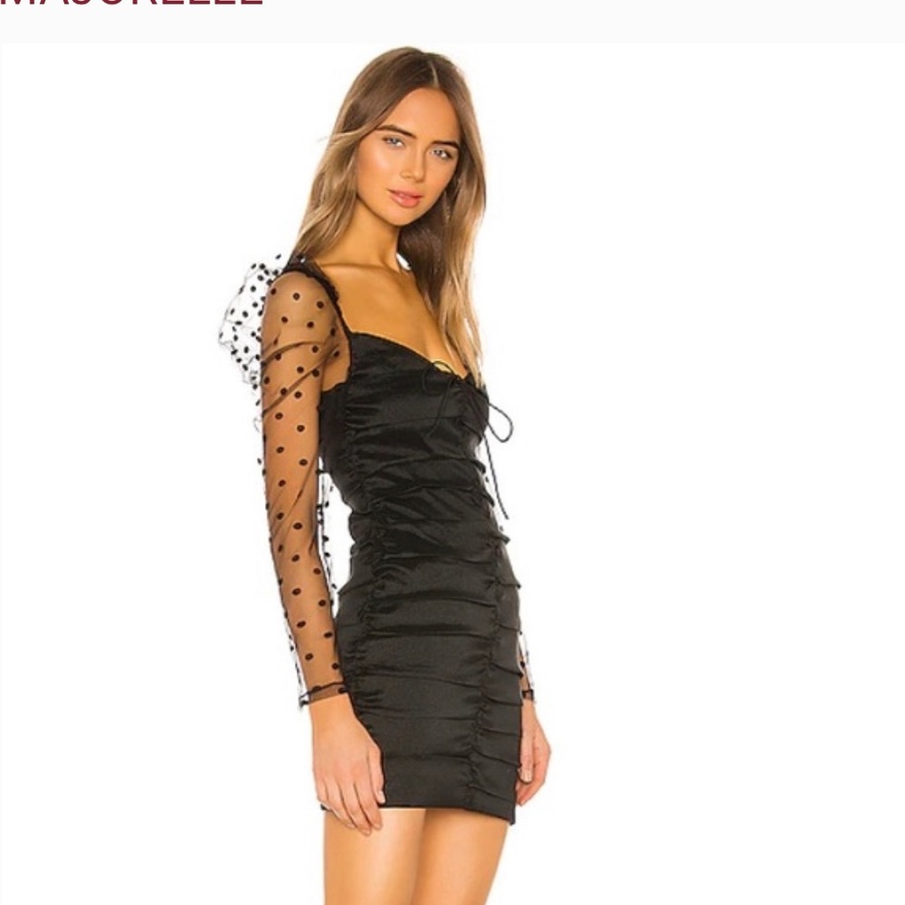 MAJORELLE Black Long Sleeve Dress